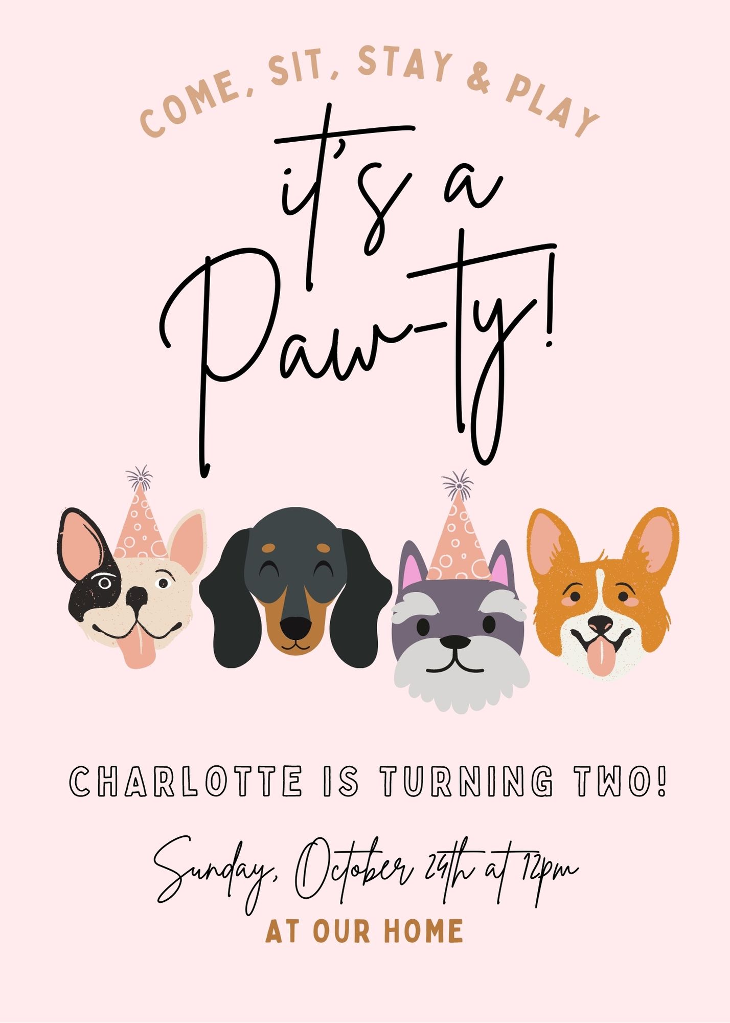 The Perfect Puppy Themed Birthday Party | Three Hearts At Home